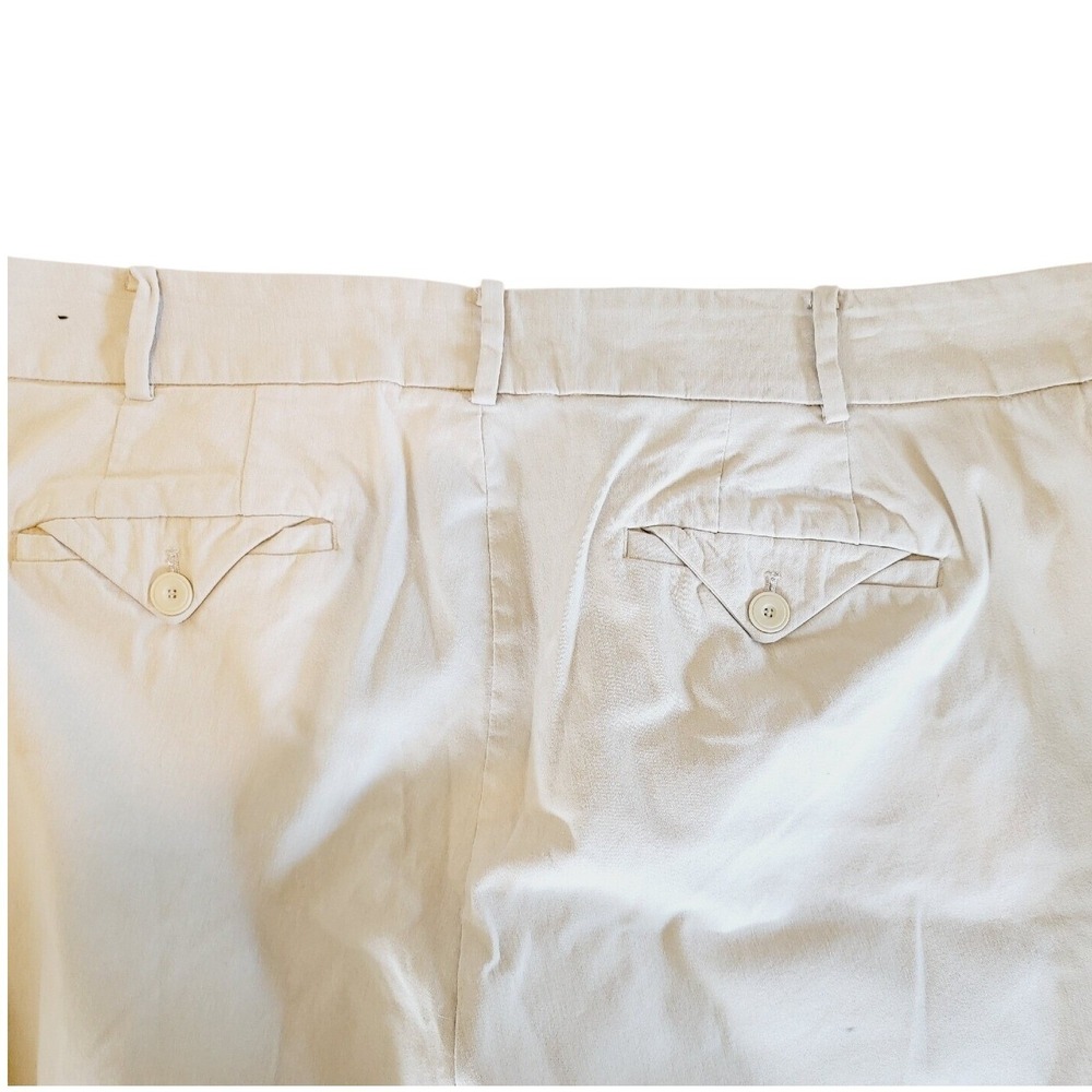Lane Bryant Tan Khaki Wide Leg Trousers Pants 24 Short Beige Rayon Blend Stretch - Picture 9 of 12